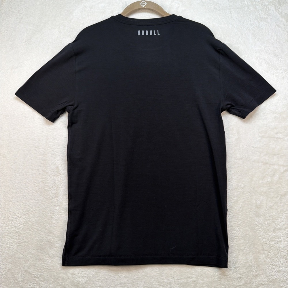 NOBULL Performance Training T Shirt Men's Medium Black Logo Workout Gym Tee - Picture 7 of 8